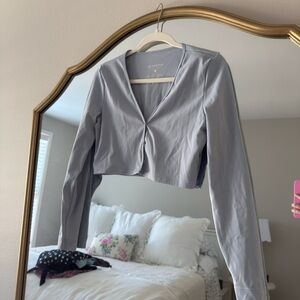 SET ACTIVE light blue sportbody cardigan